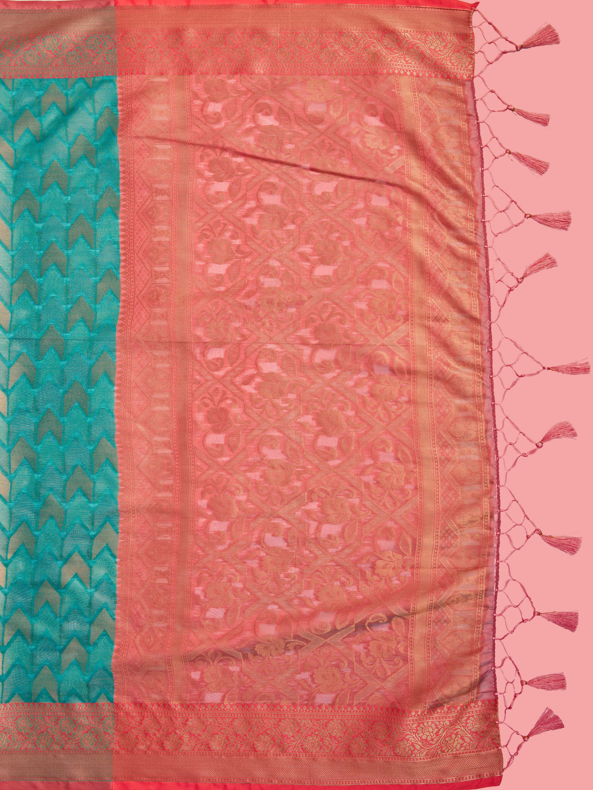 Mimosa Women's Woven Design Kanjivaram Art Silk Saree With Blouse Piece : SA00001227SFFREE