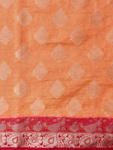 Mimosa Women's Woven Design Kanjivaram Style Art Silk Saree With Blouse Piece : SA0000393PCFREE