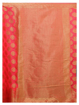 Mimosa Womens Art Silk Saree Kanjivaram Strawberry Color