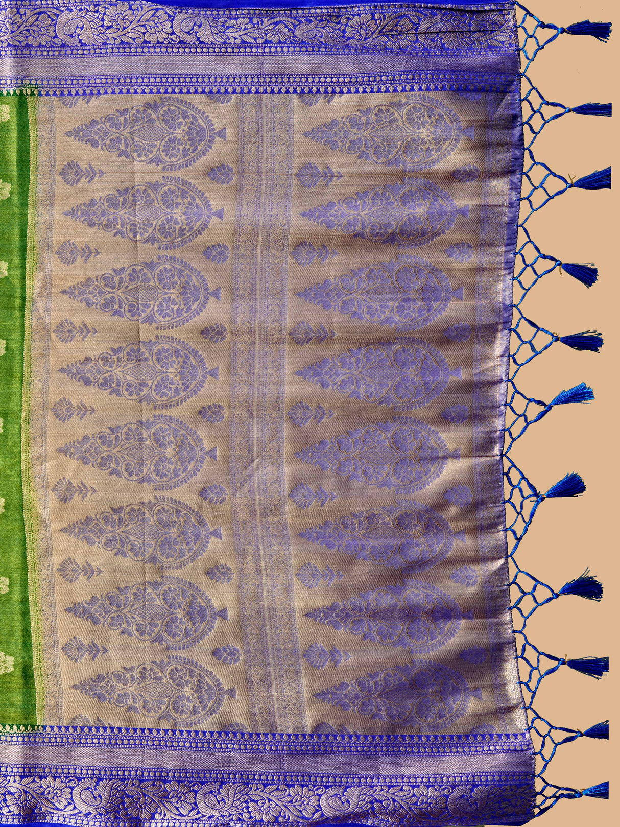 Mimosa Women's Woven Design Kanjivaram Style Art Silk Saree With Blouse Piece : SA0000394RMFREE