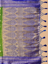Mimosa Women's Woven Design Kanjivaram Style Art Silk Saree With Blouse Piece : SA0000394RMFREE