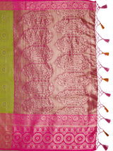Mimosa Women's Woven Design Kanjivaram Art Silk Saree With Blouse Piece : SA0000912OL