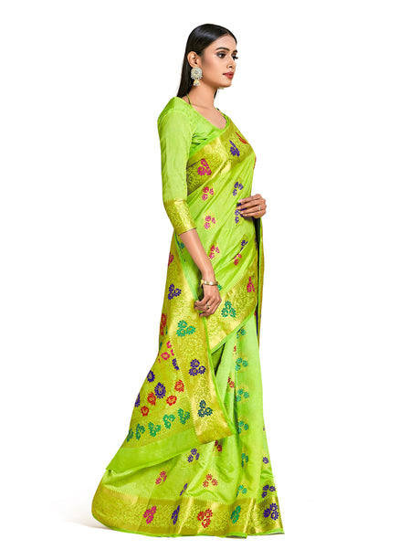 Mimosa Womens Art Silk Saree Dharmavaram Liril Color