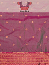 Mimosa Women's Woven Design Kanjivaram Style Art Silk Saree With Blouse Piece : SA00001377RMFREE