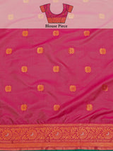 Mimosa Women's Woven Design Kanjivaram Style Art Silk Saree With Blouse Piece : SA00001375BGFREE