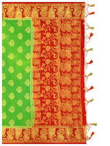Mimosa Womens Art Silk Saree Kanjivaram Liril Color