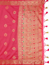 Mimosa Women's Woven Design Bishnupur Art Silk Saree With Blouse Piece : SA0000866GJ