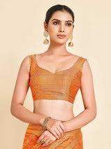 Mimosa Womens Art Silk Saree Kanjivaram Mustard Color