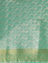 Mimosa Womens Art Silk Saree Kanjivaram Rama Color
