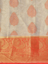 Mimosa Womens Art Silk Saree Kanjivaram Grey Color