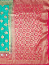 Mimosa Womens Art Silk Saree Kanjivaram Rama Color
