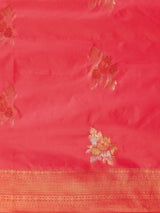 Mimosa Women's Woven Design Kanjivaram Style Art Silk Saree With Blouse Piece : SA00001384GJFREE
