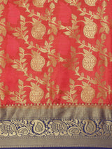 Mimosa Womens Art Silk Saree Kanjivaram Maroon Color