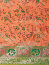 Mimosa Women's Woven Design Patola Style Art Silk Saree With Blouse Piece : SA00001389PCFREE