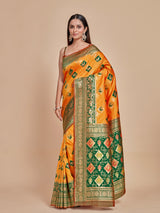 Mimosa Women's Woven Design Kanjivaram Style Art Silk Saree With Blouse Piece : SA00001380MSFREE