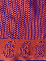 Mimosa Womens Art Silk Saree Kanjivaram Violet Color