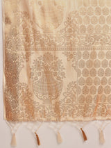 Mimosa Women's Woven Design Kasavu Art Silk Saree With Blouse Piece : SA00001195CRFREE