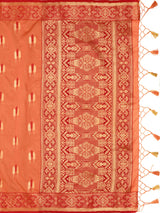 Mimosa Women's Woven Design Bishnupur Art Silk Saree With Blouse Piece : SA0000867OR