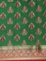 Mimosa Womens Art Silk Saree Kanjivaram Green Color