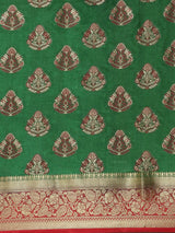 Mimosa Womens Art Silk Saree Kanjivaram Green Color