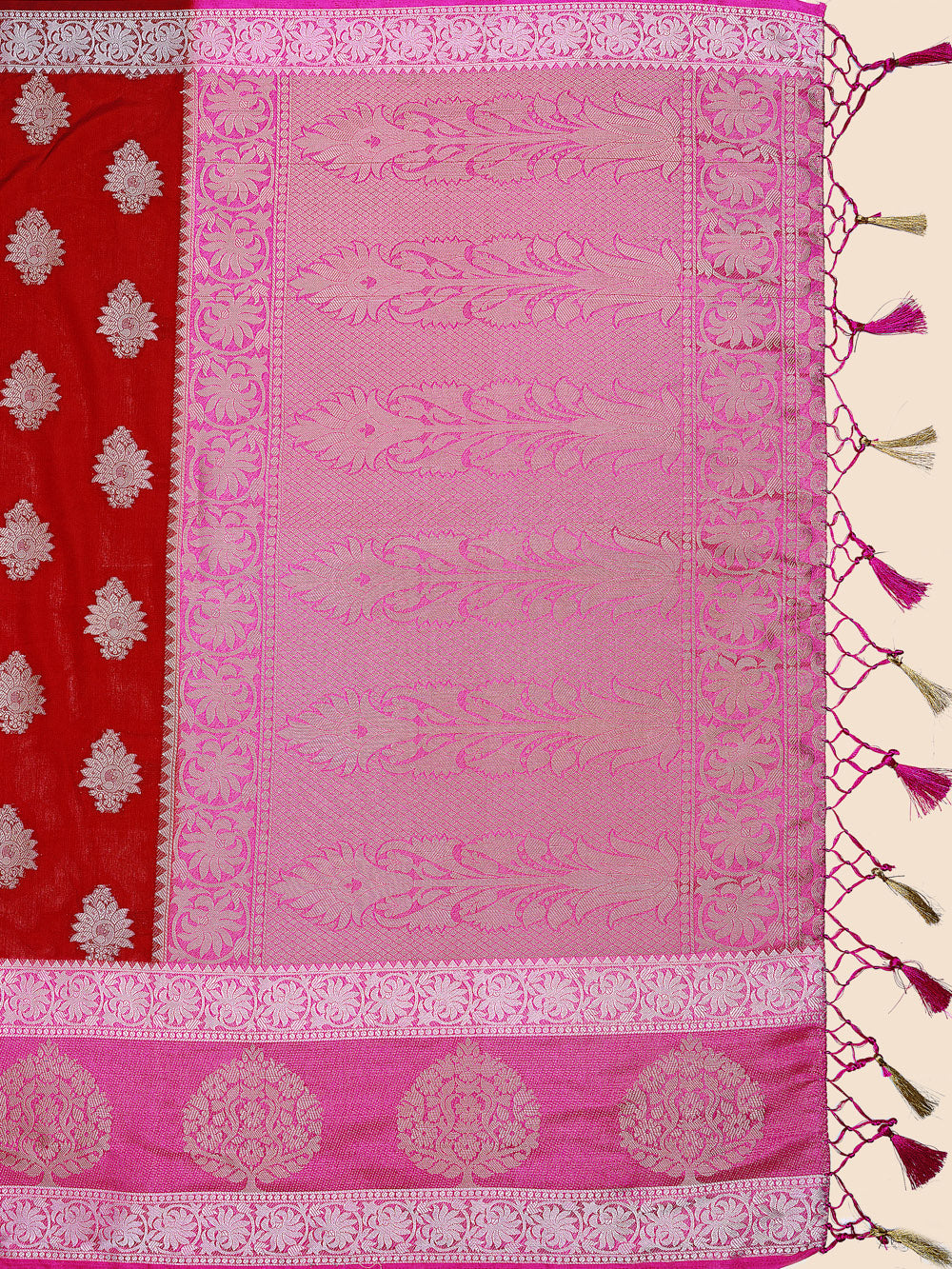 Mimosa Womens Art Silk Saree Kanjivaram Maroon Color