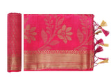 Mimosa Womens Art Silk Saree Kanjivaram Strawberry Color