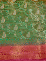 Mimosa Womens Art Silk Saree Kanjivaram Rama Color