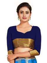 Mimosa Womens Art Silk Saree Kanjivaram Ananda Color